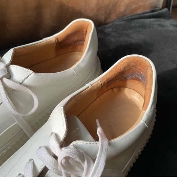 Jil Sander platform leather flatform white sneakers size 39 luxe designer - Picture 8 of 13